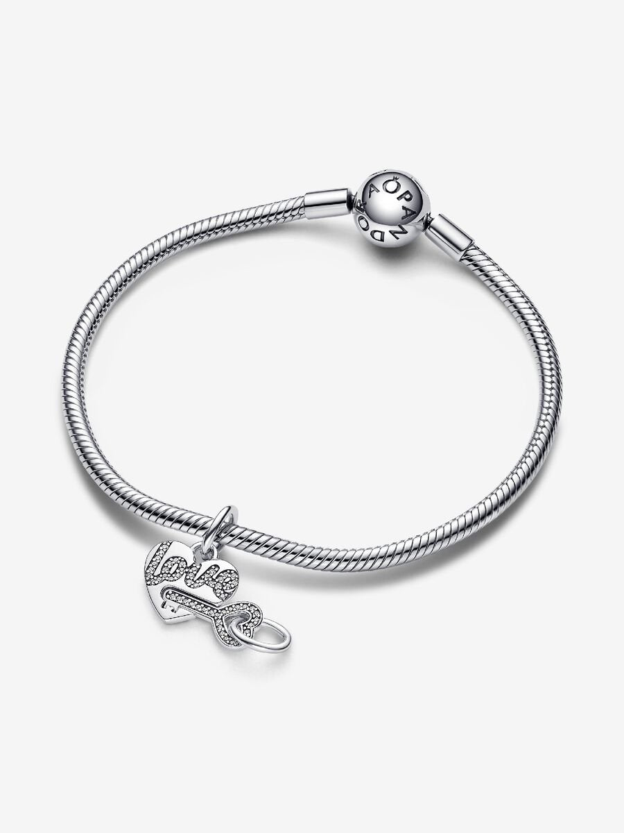 Splittable Heart & Key Dangle Charm