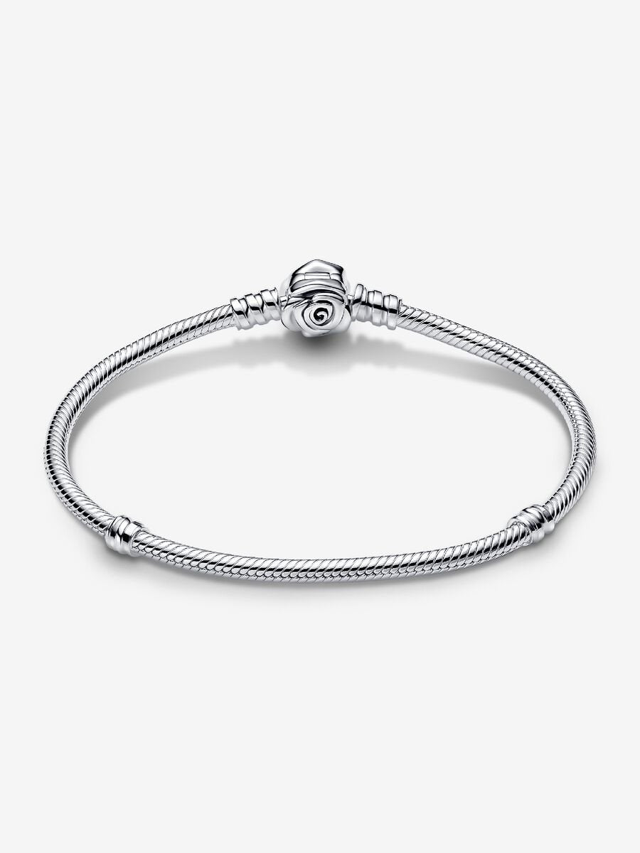 Pandora Moments Rose in Bloom Clasp Snake