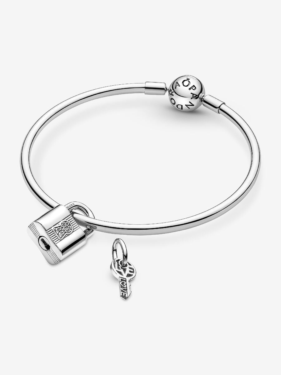 Padlock and Key Dangle Charm
