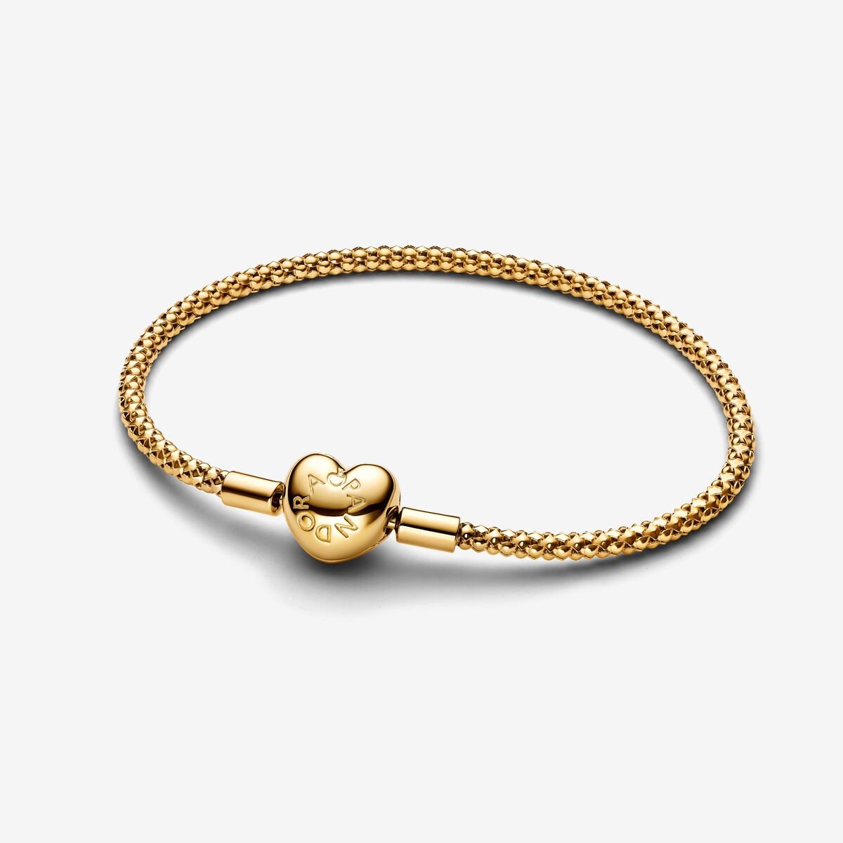 Heart Clasp Studded Chain Bracelet
