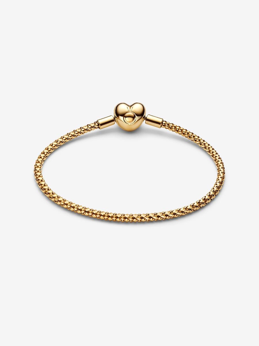 Heart Clasp Studded Chain Bracelet
