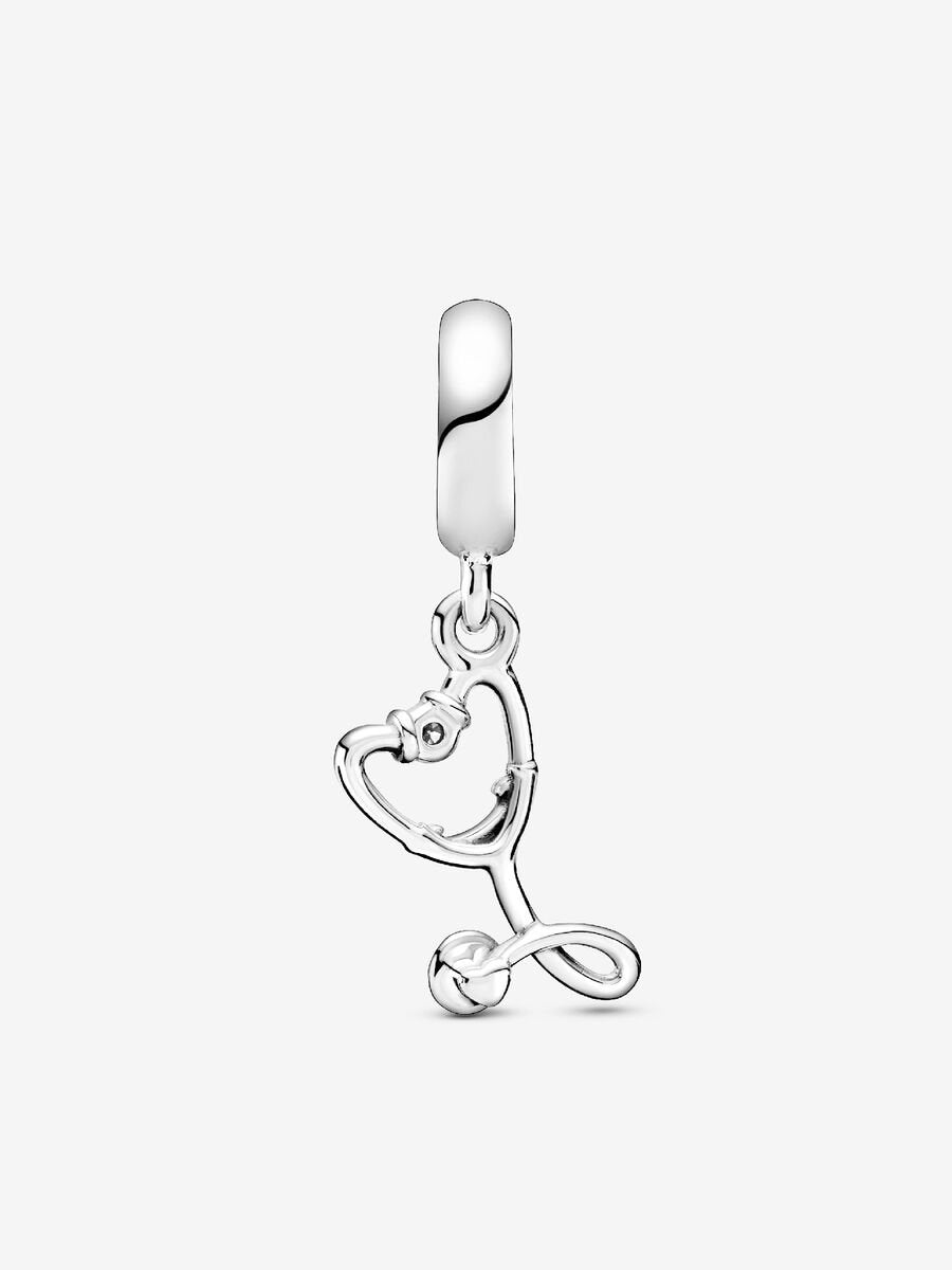 Stethoscope Heart Dangle Charm