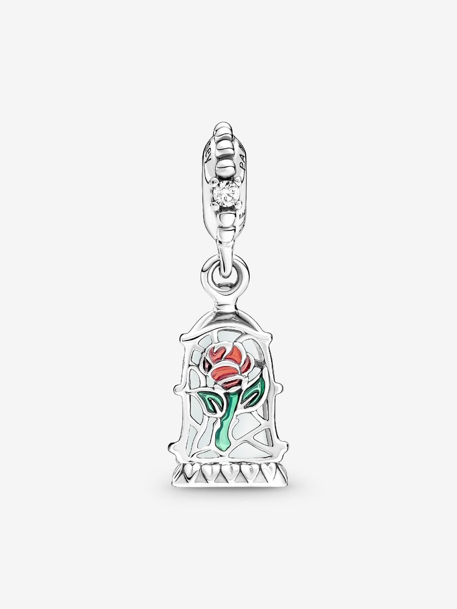 Disney Beauty and the Beast Enchanted Rose Dangle Charm