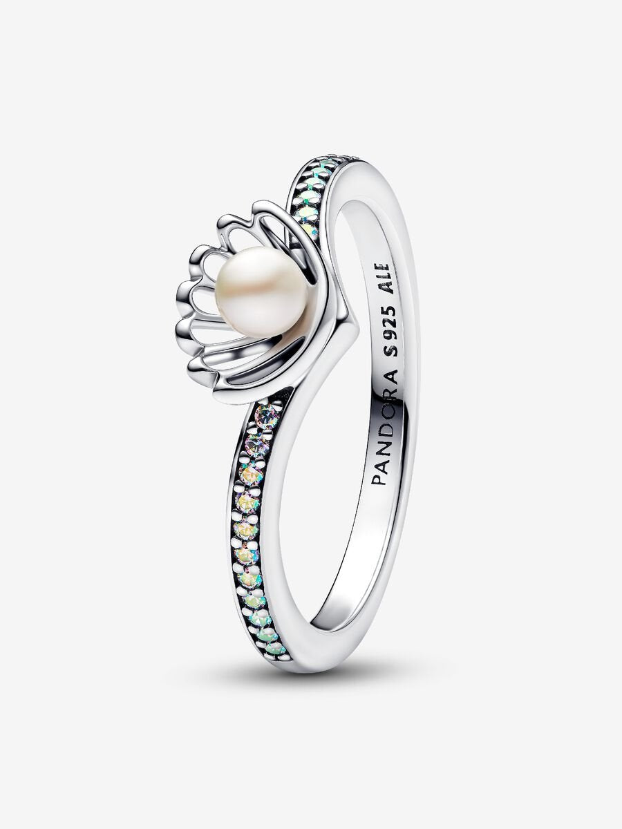 Disney Princess Ariel Shell Treated Freshwater Cultured Pearl Ring