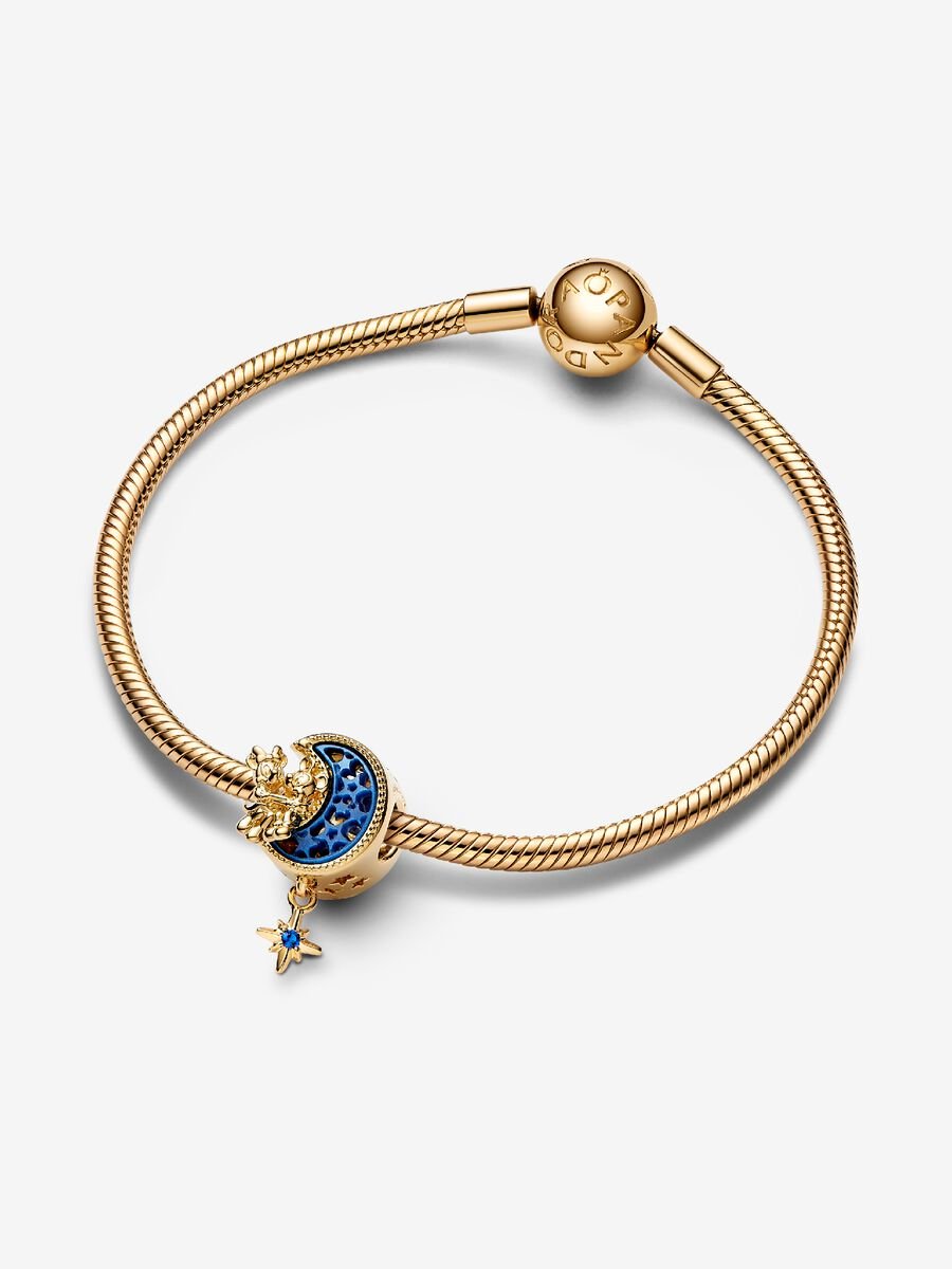 Disney Mickey Mouse & Minnie Mouse Crescent Moon Charm