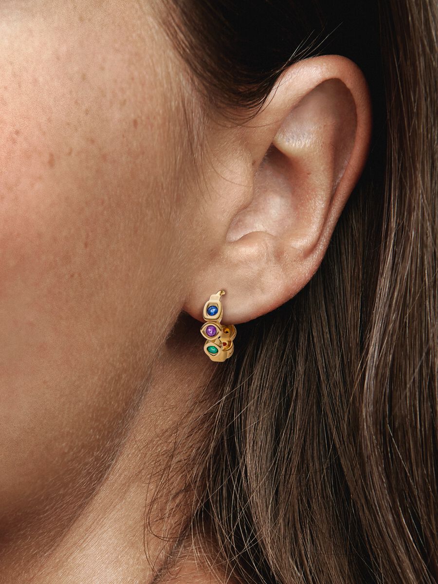 Marvel The Avengers Infinity Stones Hoop Earrings