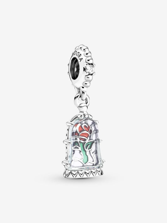 Disney Beauty and the Beast Enchanted Rose Dangle Charm