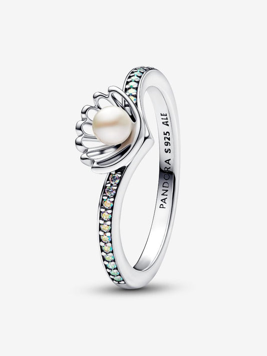 Disney Princess Ariel Shell Treated Freshwater Cultured Pearl Ring